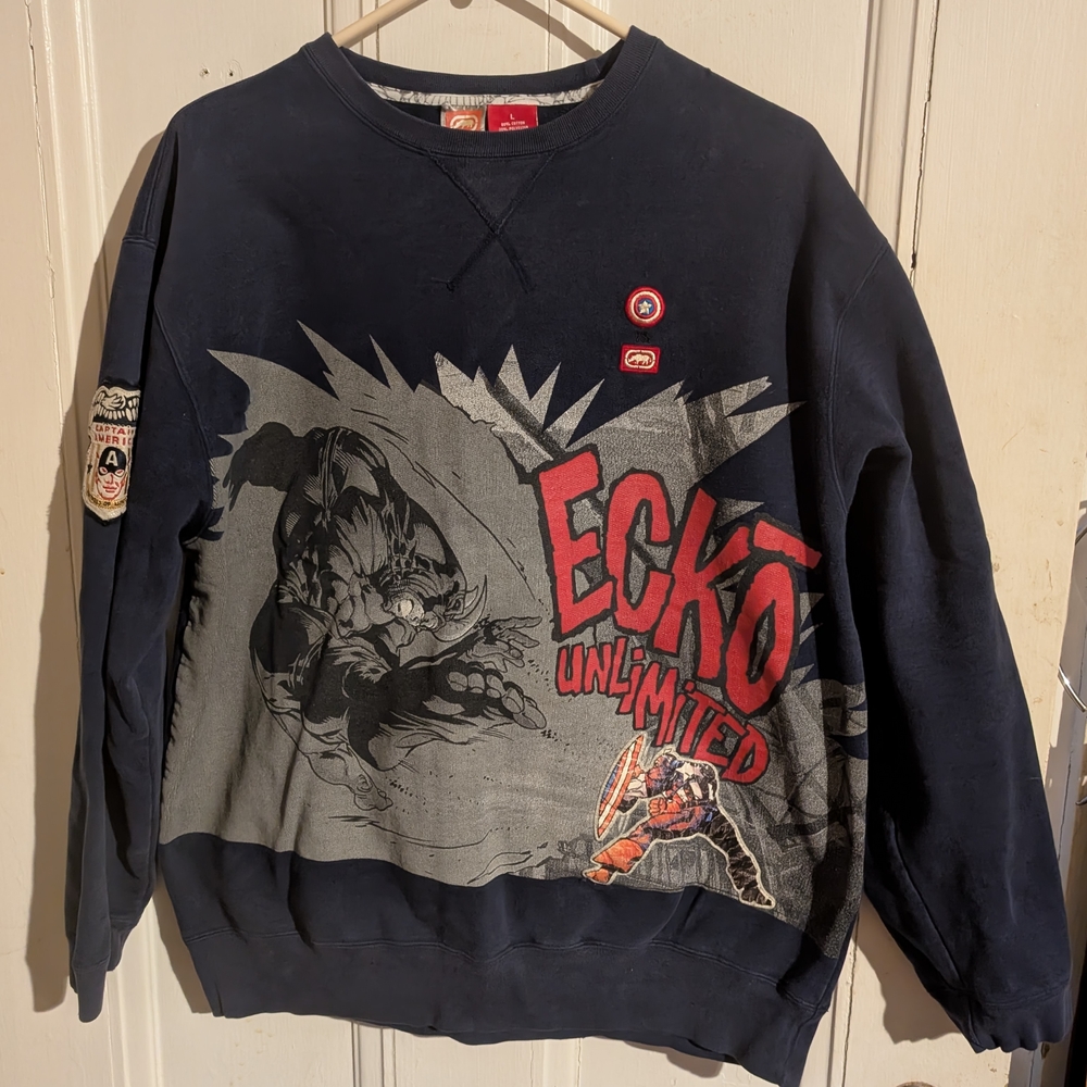Ecko Unlimited BlueSweatshirt Graphic Design